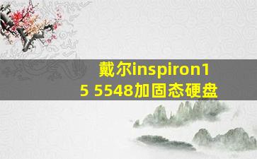 戴尔inspiron15 5548加固态硬盘